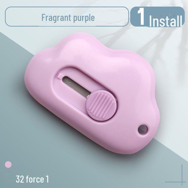 Mini Cute Cloud Utility Knife - Portable, Labor-Saving Paper Cutter for Students and Office Use