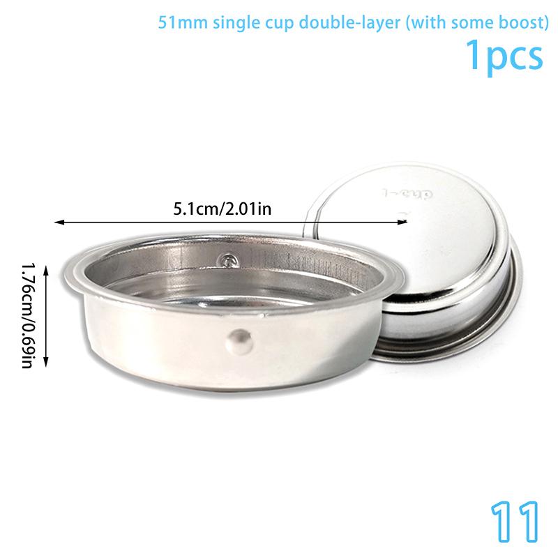 51/54/58MM Kaffeefilterkorb Ersatz Edelstahlbodenloser Siebträger Espresso Filter Zubehör Barista Werkzeug