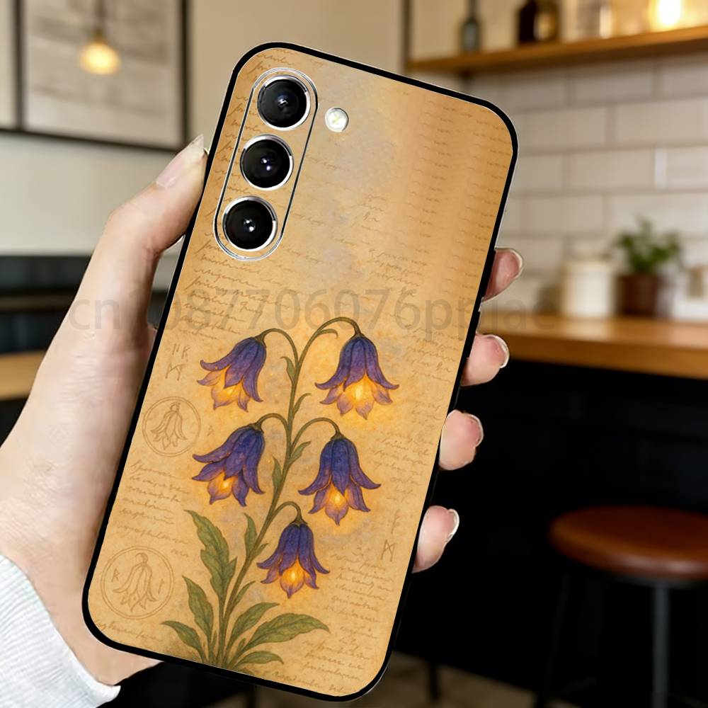 

I-illustration Phone Case For Samsung S20,21,22,23,24,25,26 Ultra,Plus,Lite,FE,Black Soft Case Samsung S23ULTRA5G