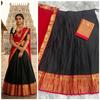 South Indian Style Ethnic Lehenga Choli Set Bollywood Women Lehenga Dupatta Set