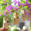 Wooden Hummingbird House for Outside Hanging Small Wildbird Nesting House for Outdoor Garden Porch Window Decor