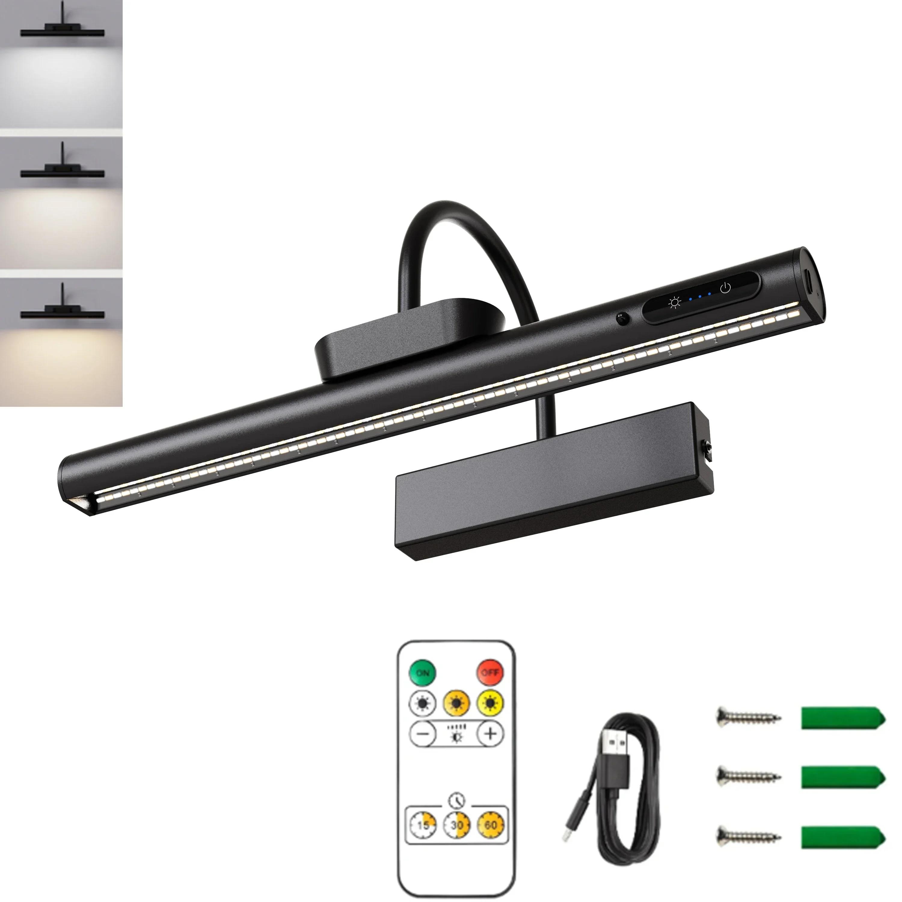 

USB светодиодный настенный светильник современный золотой зеркало в ванной комнате внутренний настенный светильник картины светильники для ванной комнаты настенный светильник для гостиной Tricolor(3000-6500K)