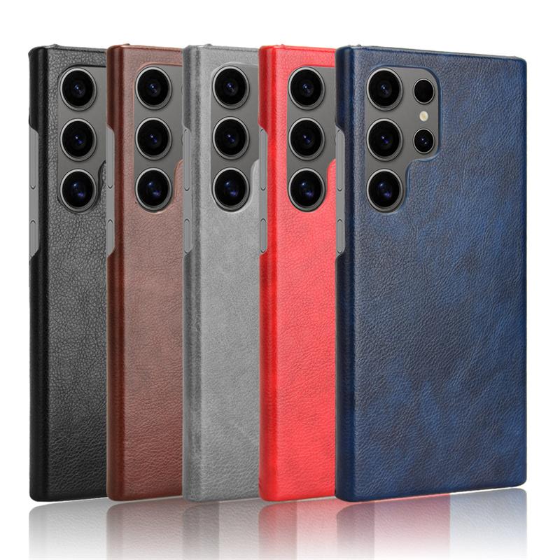 For Samsung Galaxy S24 Ultra Case Color Lychee Mobile Phone Case Bumper Back Shockproof Case Galaxy S24Ultra S24 Plus S24+ Cover