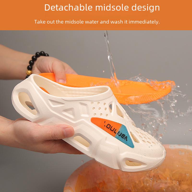 Men's 2025 Summer Thick-Soled Outdoor Non-Slip Garden Shoes & Casual Beach Sandals