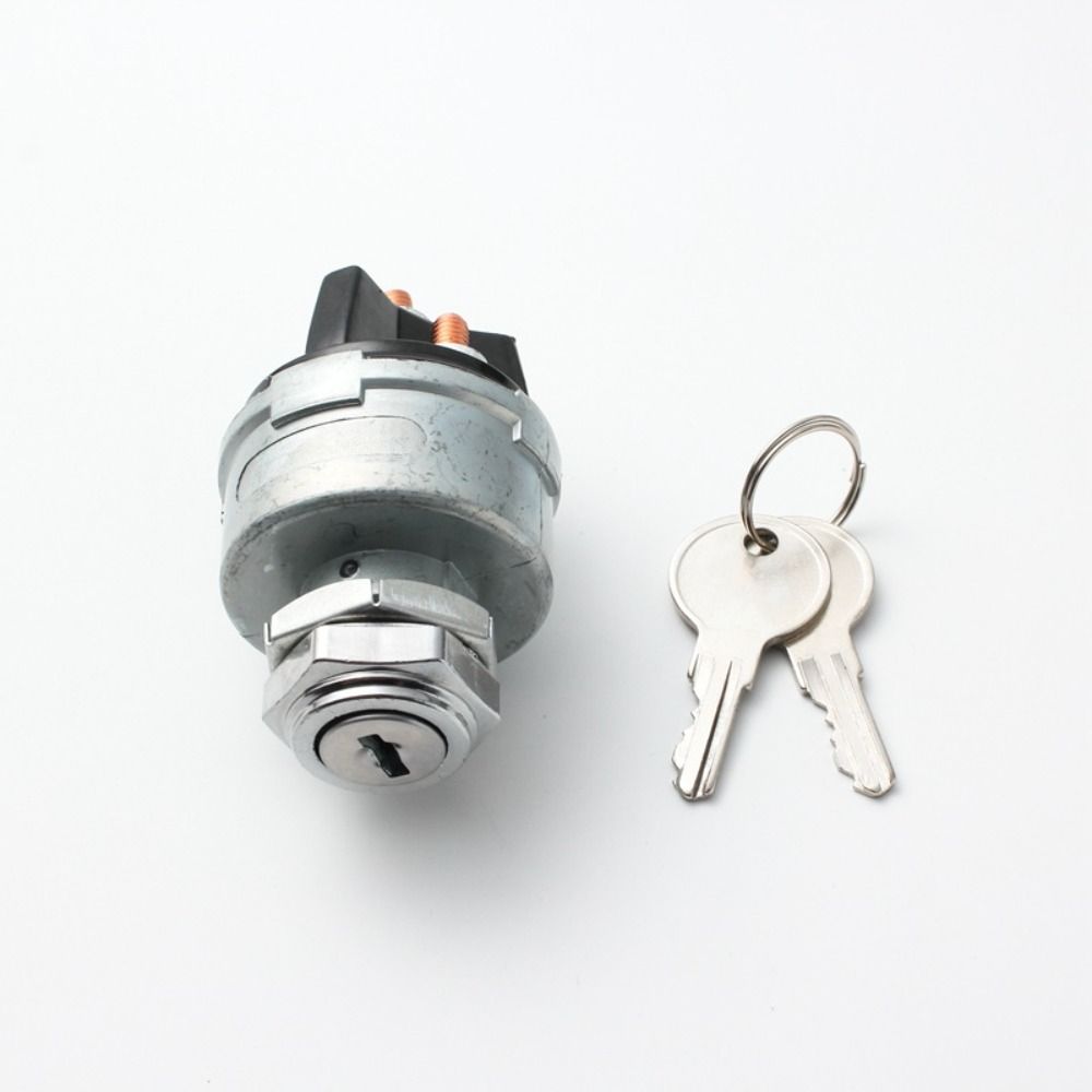 4-Position Ignition Starter Switch with 2 Keys Switch Replacement for Tractor Tuning Truck