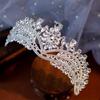 Elegant Bridal Headgear Wedding Dress Wearing Super Shiny Crown Headgear Wedding Luxury Full Crystal Wedding Accessories