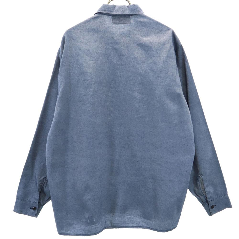 Fesutival 80s Vintage Long Sleeve Shirt M Blue Men's Used