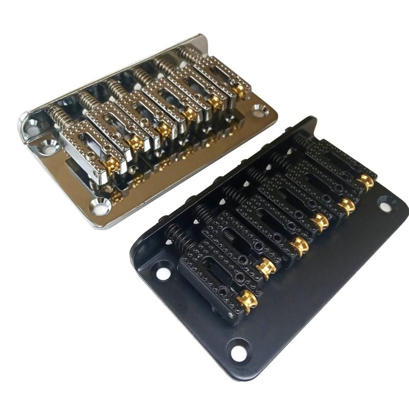 78mm Top Load Tailpiece Guitar Roller Saddle Bridge Hardtail with Screws & Wrench 6 String Guitar Bass Replacement Parts