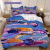 Vibrant Fashion Bold Expression Three-piece set (1 * duvet cover + 2 * pillowcase, without core) 2D Flat Duvet cover and pillowcase