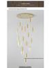 Nordic Loft Luxury Rotating Stairwell Pendant Light