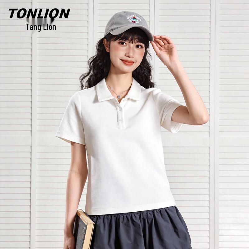 TonLion Women s Summer Polo T-Shirt M