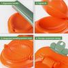 2-in-1 Manual Press for Dumplings and Ravioli, Green/Orange, Make Dumplings and Pasta