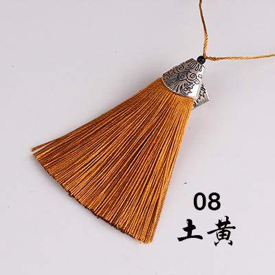 5Pcs 8cm Fish Mouth Tassel - DIY Fringe Trim for Handbag Fragrant Sachet Chinese Traditional Decorative Pendant for Costume Fan
