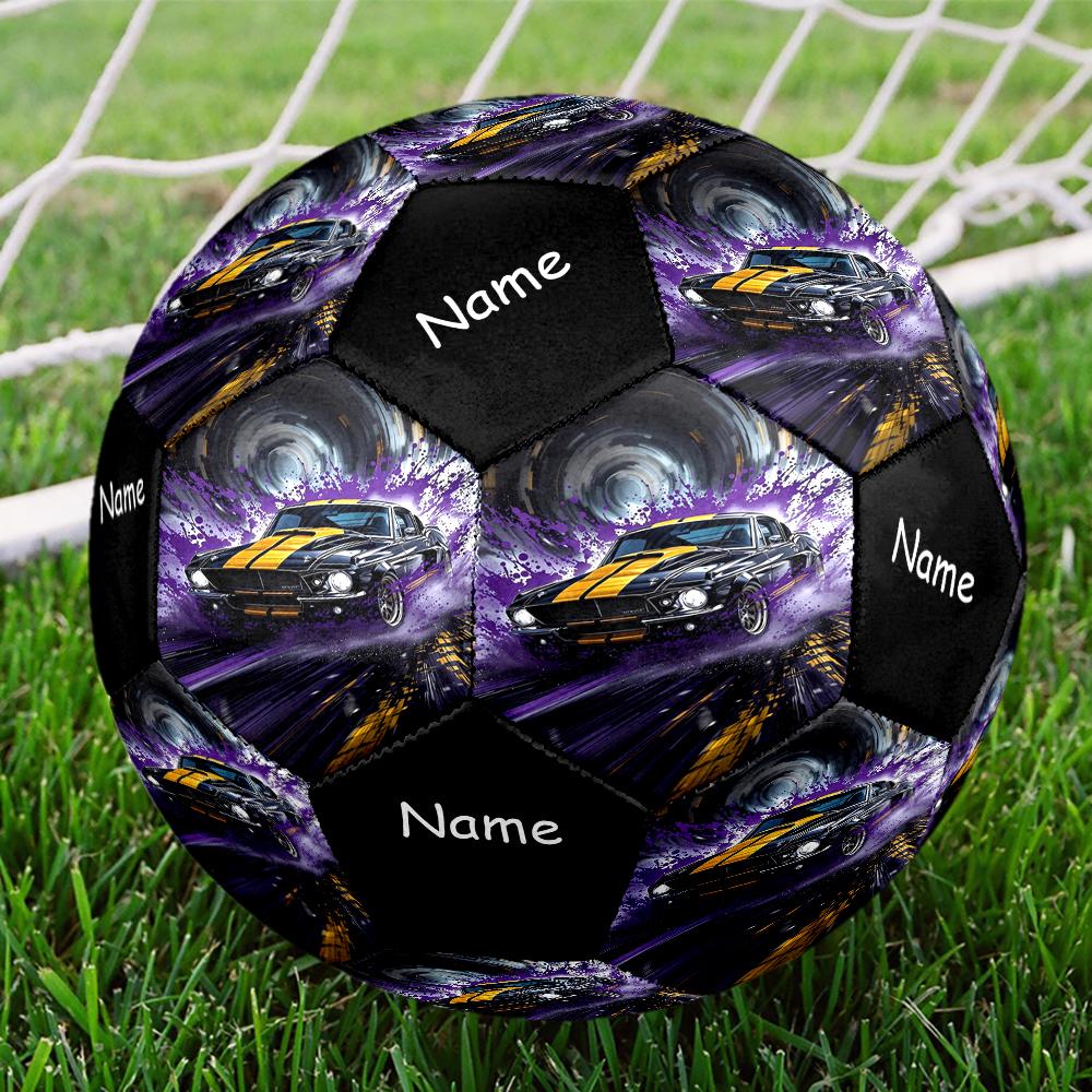 Custom Name Racing Theme Size 5 Soccer Ball, Suitable for Both Indoor and Outdoor Matches, a Gift Suitable for Everyone.