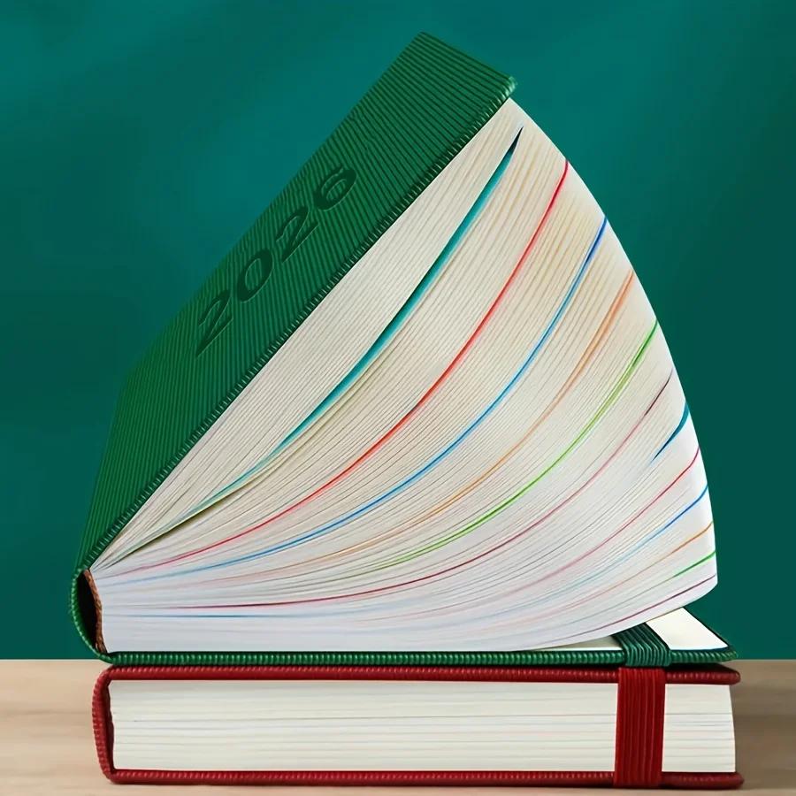 2026 neuer Kalender-Notizblock: Selbstdisziplin-Checkliste, Zeitmanagement, 365-Tage Büroplanungsbuch, Tagesseitendesign