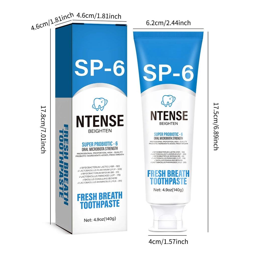 SP-6 Probiotic Toothpaste Remove Stains Oral Care Whiten Clean Teeth Ultra Whitening Management Fresh Breath Health Care Toothp