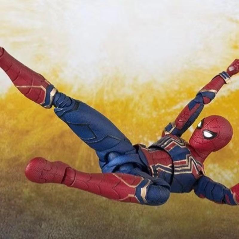 In Stock Iron Spider Action Figure Infinite War Collection Movie Periphery Puppet Model With Accessories Ornament Holiday Gift