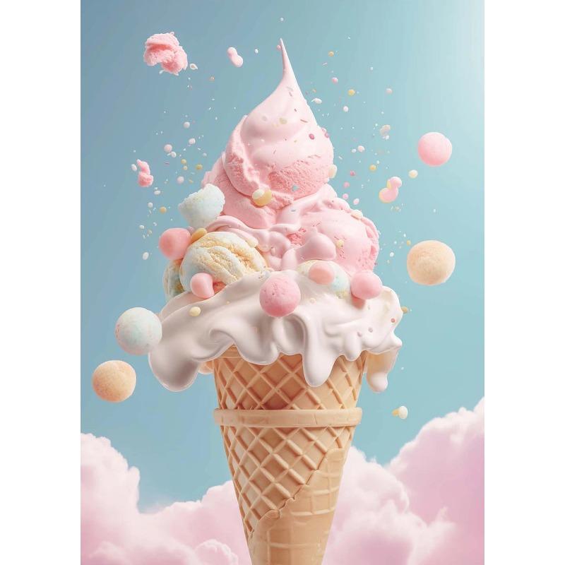 

Мода Розовый Еда Мороженое Макарон Постер Поп Холст Живопись Принт Настенное Искусство HD Картина Комната для Девочек Детская Домашний Декор Без Рамы 21cm×30cm NoFrame