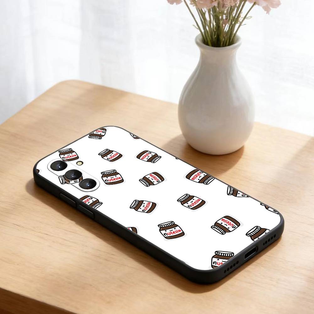 

W-Chocolates-E-Nutellas- Чехол для телефона Samsung Galaxy A73,A72,A71,A70,A52,A51 Другие Мягкий черный чехол Samsung a52
