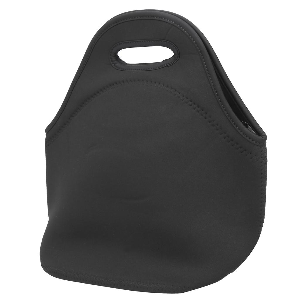 Insulated Thermal Lunch Bag Waterproof Neoprene Lunch Box Handbag for Picnic CampingBlack
