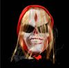 Maschera Facciale Spaventosa da Fantasma Femminile con Capelli per Festa in Costume di Halloween