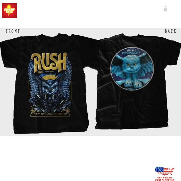 NEW !!! RUSH 1975 Rock Band Music Tour T-Shirt Unisex Gift For All Fans S-5XL Unisex T-Shirt S