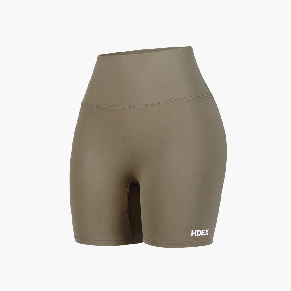 HDEX Women'S Firm Support Biker Shorts 3.5 (Taupe)