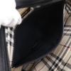 BURBERRY Shibo leather Handbag Nova Check black leather Women Used