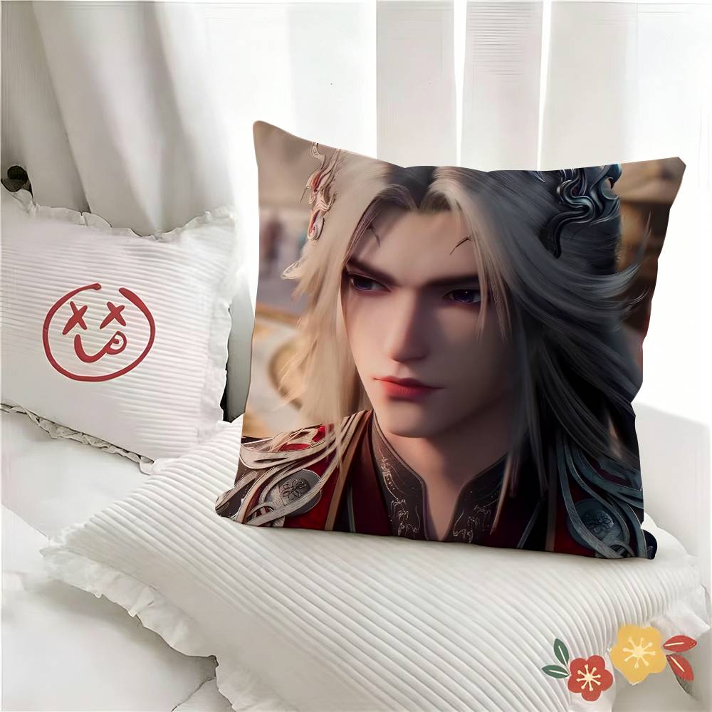 pc Wang Lin Renegade Immortal Xian Ni Pillow Case Fashion Square Pillowcase Bedroom Sofa Room Ins Decoration Leisure