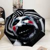 Horror Clown Laughing Umbrella 8-Frame for Travel, camping, Casual Lightweight Portable Umbrella, Essential for every family Holidays Birthday Gift