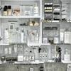 Wandmontierter Spiegelschrank: Badezimmerwaschtisch & Kosmetikorganizer