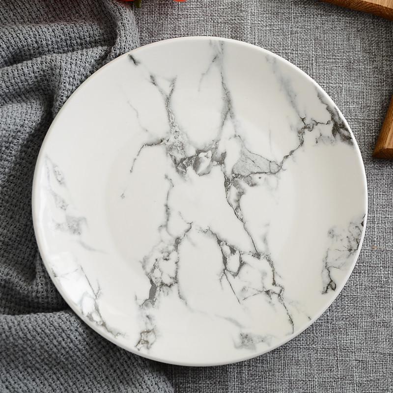 Ceramic Round Steak Plate Set - Customizable with Logo