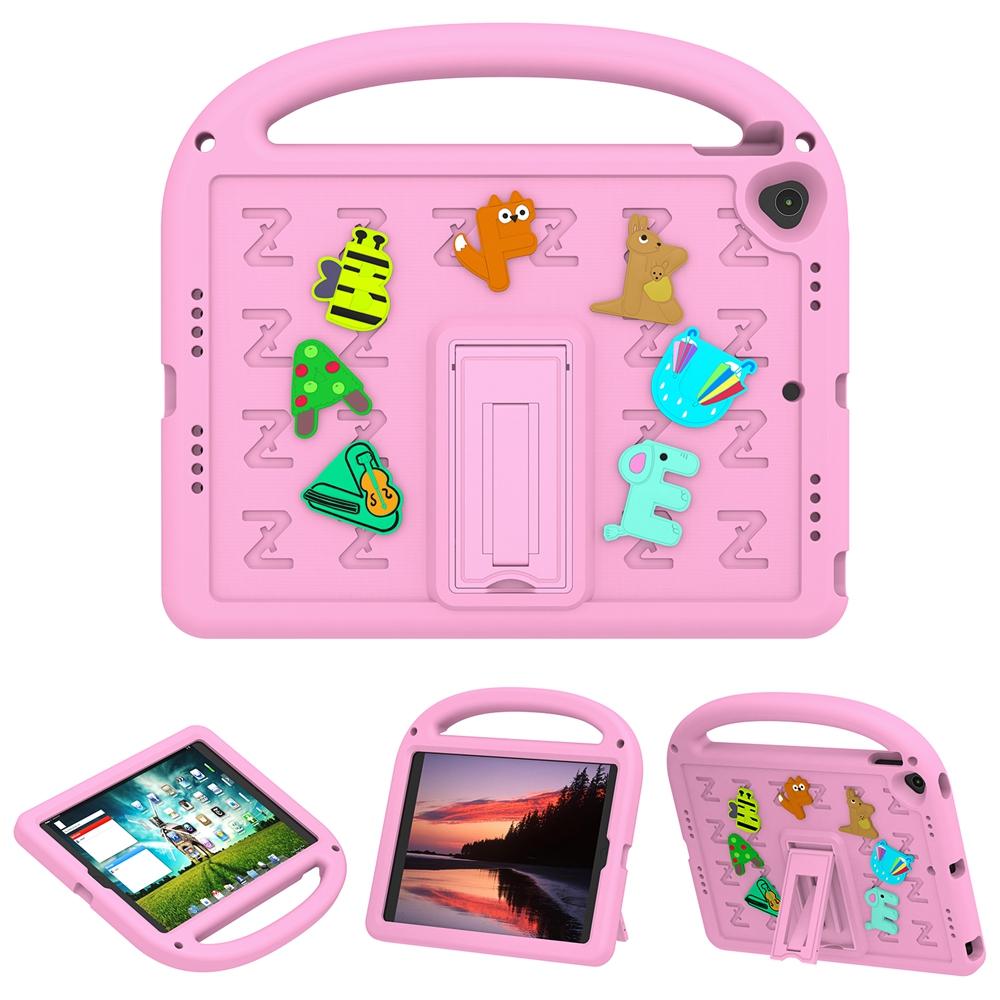 For Apple iPad 10.2 2019 2020 2021 7th 8th 9th Gen A2197 A2270 A2602 Case Kids Safe Cartoon Letter Portable EVA Shockproof Stand Tablet Cover