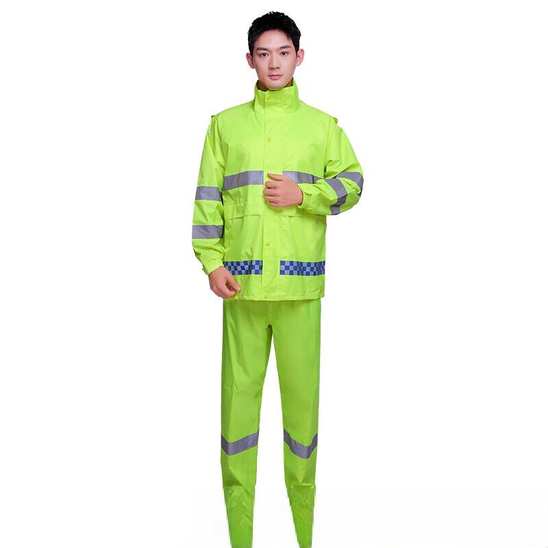 OEING Reflective Adult Rain Suit L