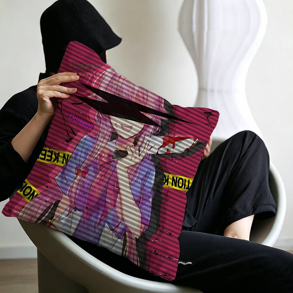 Anime F_Future D_Diary Pillow Cushion Cover Pillowcase Living Room Sofa Home Decor Customized