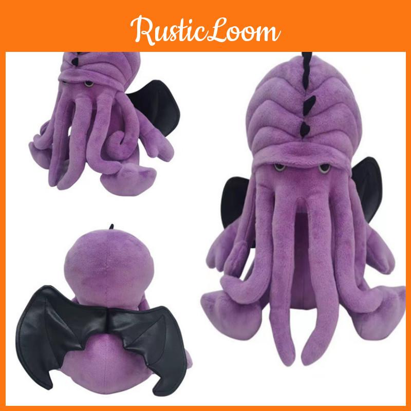 Neues Cthulhucraft-Mythos-Kreaturen-Oktopus-Monster-Plüschtier für Kinder, weich und kuschelig, 25 cm hoch