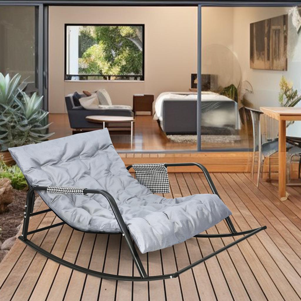 Rattan Weaving Rocking Chair Leisure Sofa Home Balcony Single Lazy Sofa Rocking Chair Rattan Chair Sleep Outdoor Living Room