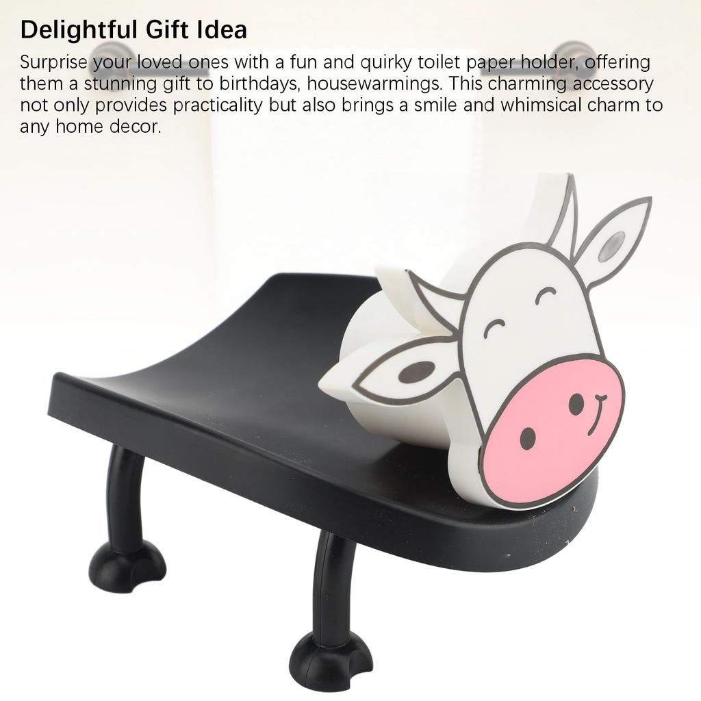 Koe Toiletrolhouder Plastic Eenvoudig Gebruik Decoratieve Opbergmand voor Toiletpapierrollen voor Badkamer