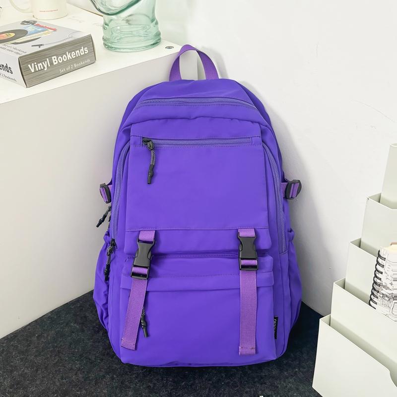 Männer Einfarbig Rucksack Frauen Große Kapazität Reise Rucksack Student Schul