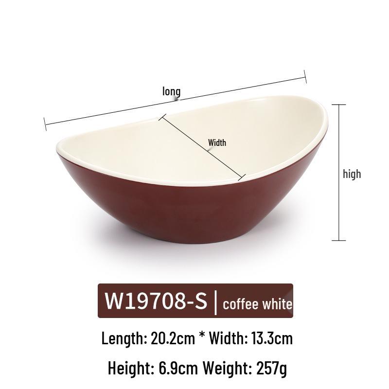 Melamine Rectangular Plate for BBQ & Side Dishes - Imitation Porcelain Tableware