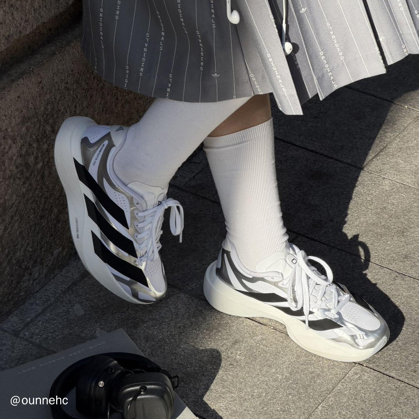 adidas Adizero EVO SL EXO White Black Silver (Women s) 39