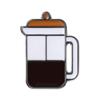 Coffee Maker Enamel Brooch Coffee Bean Grinder Coffee Kettle Cup Bag Barista Badge Punk Lapel Coffee Collection Pin Jewelry Gift