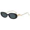 Oval simple sunglasses trendy fashion new versatile sunglasses personalized retro high-end sunglasses