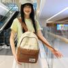 Schoolbagins Wind Simple Casual Backpack Large Capacity Commuter Bag Student School Bag Lightweight Casual Outdoor Travel Bag