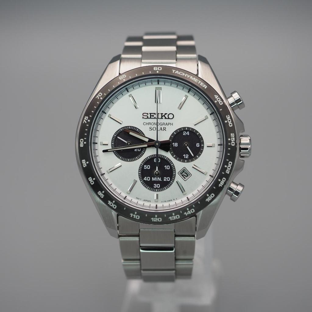 [USED] Extreme SEIKO SBPY165 Seiko Panda Chronograph with complete accessories