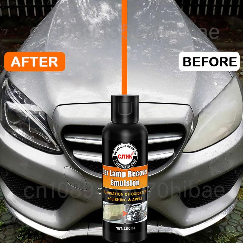 Car Headlight Restoration Polishing Kits Headlamp Scratch Remover Repair Cleaning Paste Remove Oxidation Headlight Polish Liquid
