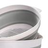 Foldable Strainer Double-Layer Folding Mixing Bowl Veggie Rinser Colanders For Parents Daily Cooking Meal Prep Apartment Dorm
