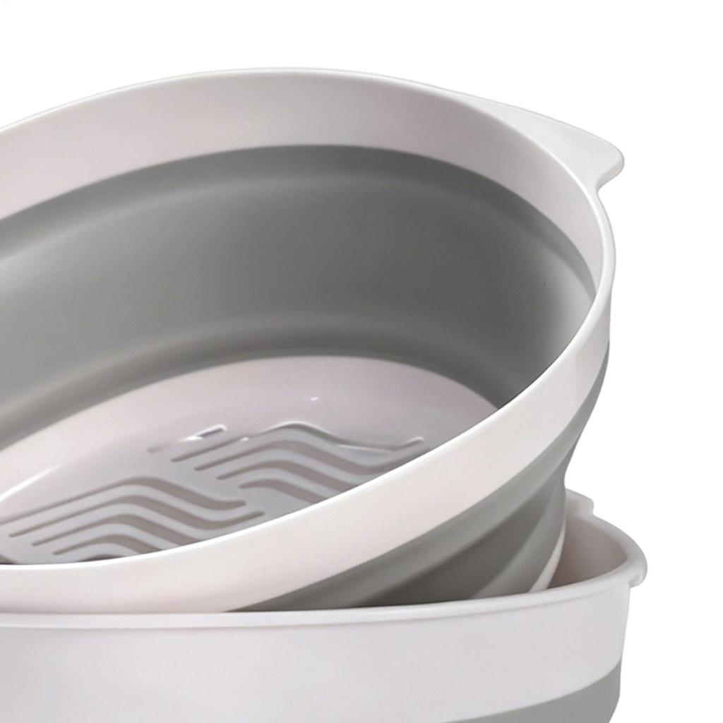 Foldable Strainer Double-Layer Folding Mixing Bowl Veggie Rinser Colanders For Parents Daily Cooking Meal Prep Apartment Dorm