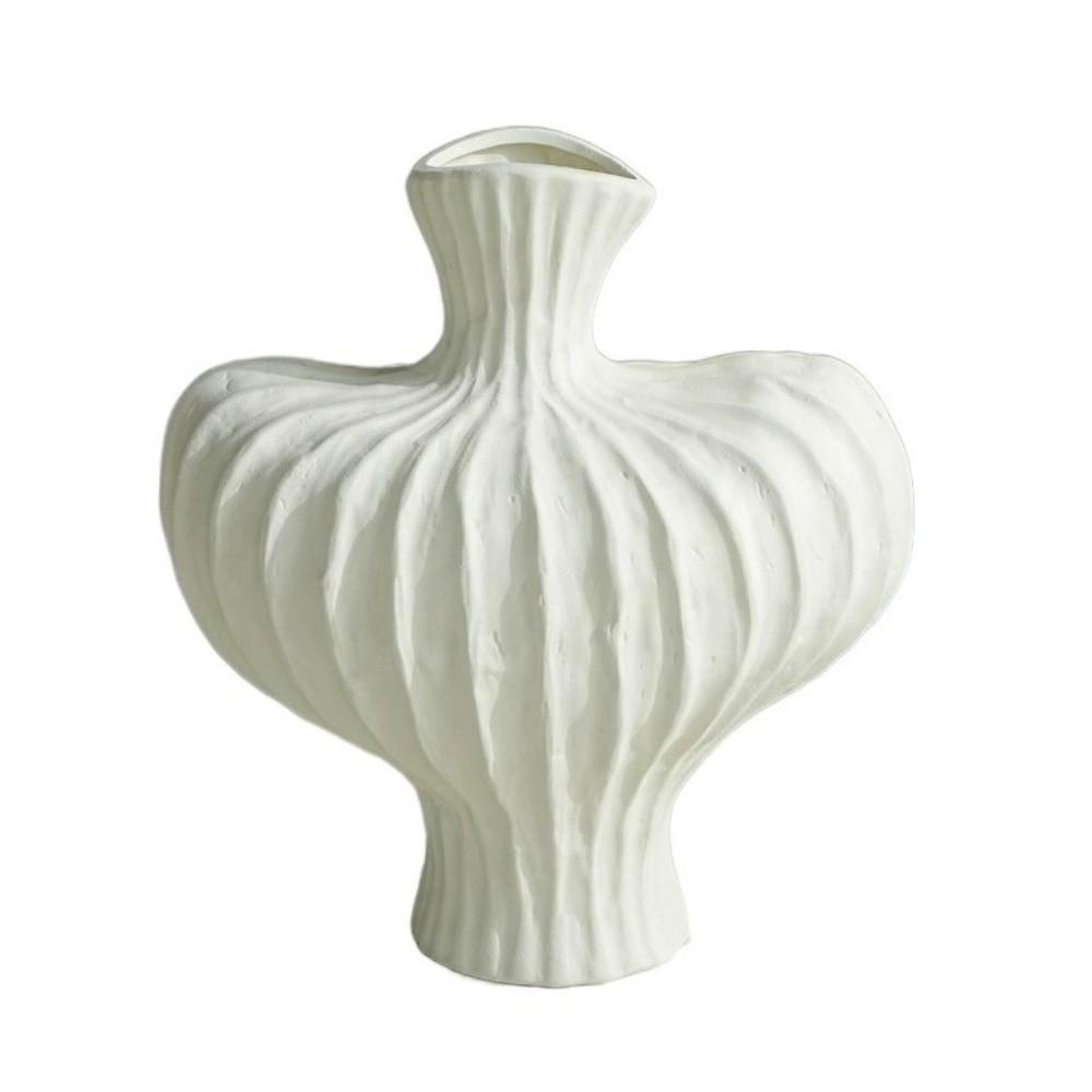Plastic Irregular Shape Vase Imitation Ceramic Flower Arrangement Vase Water Cultivation Vase