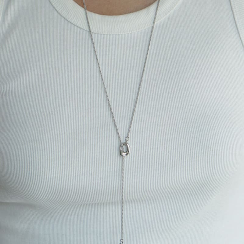 OURPIERRE HEART DROP NECKLACE